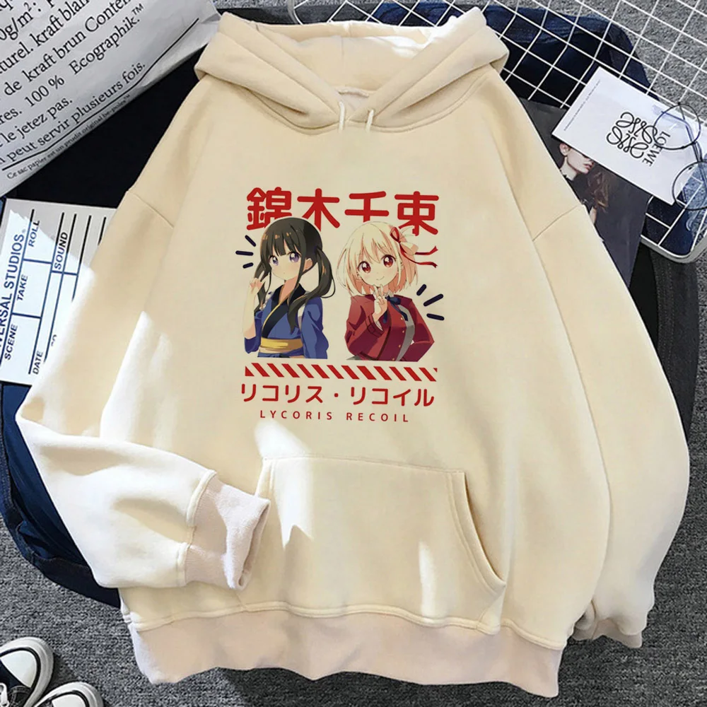 

Lycoris Recoil hoodies women Korean style graphic japanese harajuku tracksuit female 90s clothes