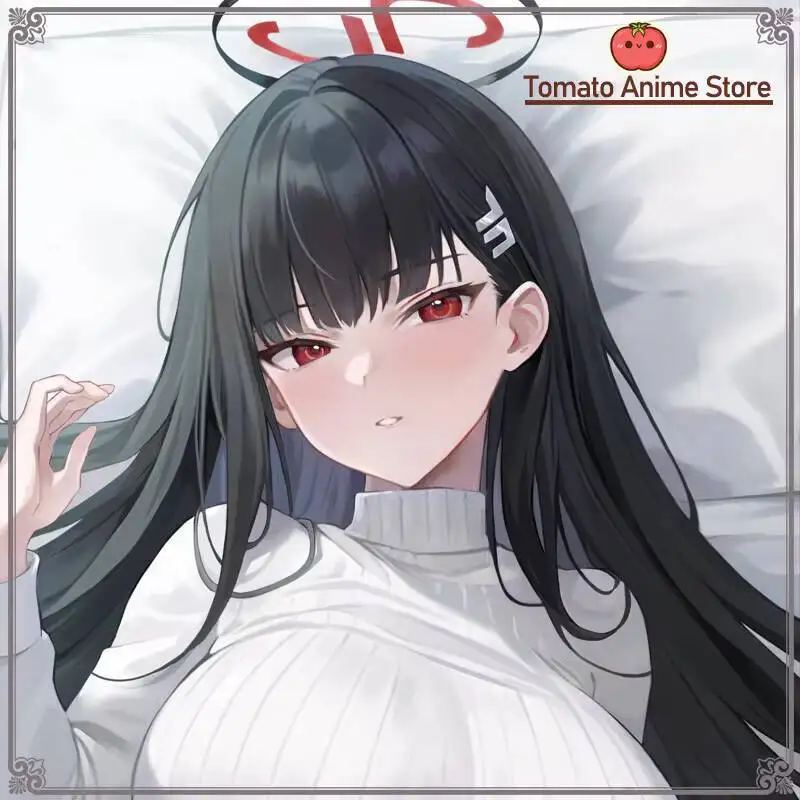 

Anime Blue Archive Tsukatsuki Rio Dakimakura Hing Body Case Otaku Male BL Pillow Cushion Cover