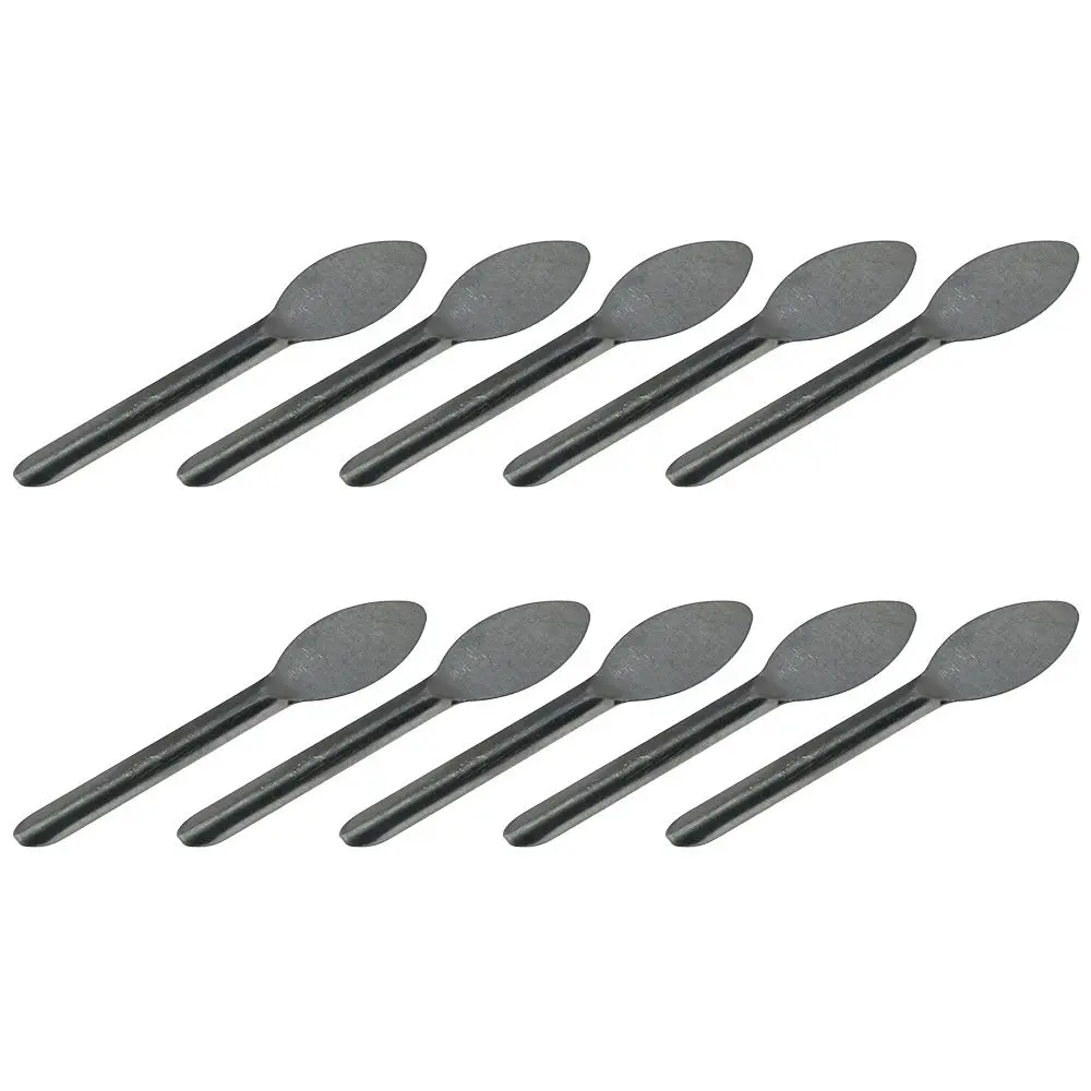 10pcs Powder Tool Stainless Steel Medicine Spoon Silver Micro Small Powder Spoon 7cm Spoon Spatula Lab Supplies