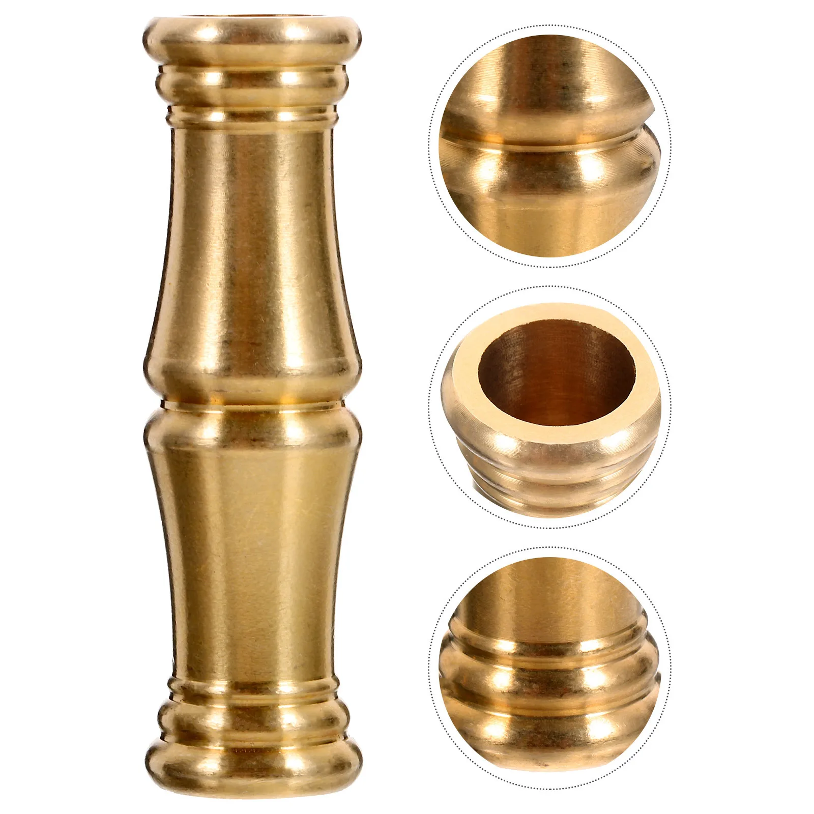 2 قطعة مصباح أرضي النحاس ربط قضيب M10 استبدال عمود المصباح إطالة قضيب الجذع المعدني لإصلاح تركيبات الإضاءة #3