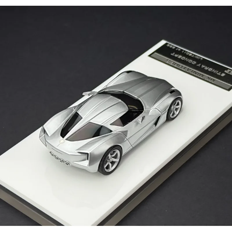 

MK 1/64 Scale Corvette Stingray Concept Sideswipe C7 Sports Car Resin Model Collectible Display Piece