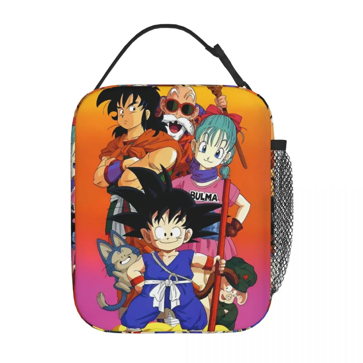 

DBZ Goku Anime Insulated Lunch Bags Portable Meal Container Cooler Bag Tote Lunch Box Office Outdoor Girl Boy