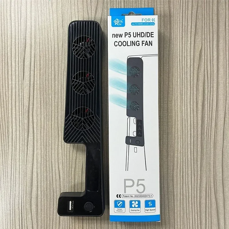 ใหม่ kjh P5ฮับ UHD/de สำหรับ PS5คอนโซลเกมแบบบางพัดลมทำความเย็นหลังพัดลม3ตัวอุปกรณ์ระบบระบายความร้อนสำหรับเล่นเกม