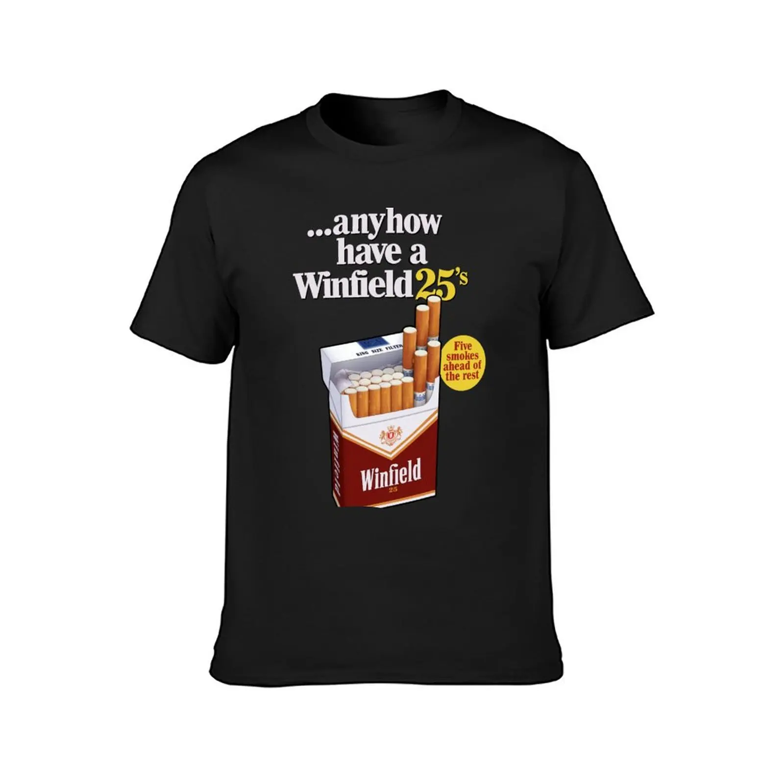 ...Anyhow Have A Winfield 25's T-Shirt plus size tops Blouse heavyweights plain black t shirts men