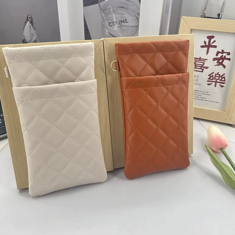 حقيبة نظارات مزدوجة الطبقات من جلد البولي يوريثان حقيبة نظارات شمسية مقاومة للماء حقيبة نظارات راقية حافظة نظارات شمسية محمولة