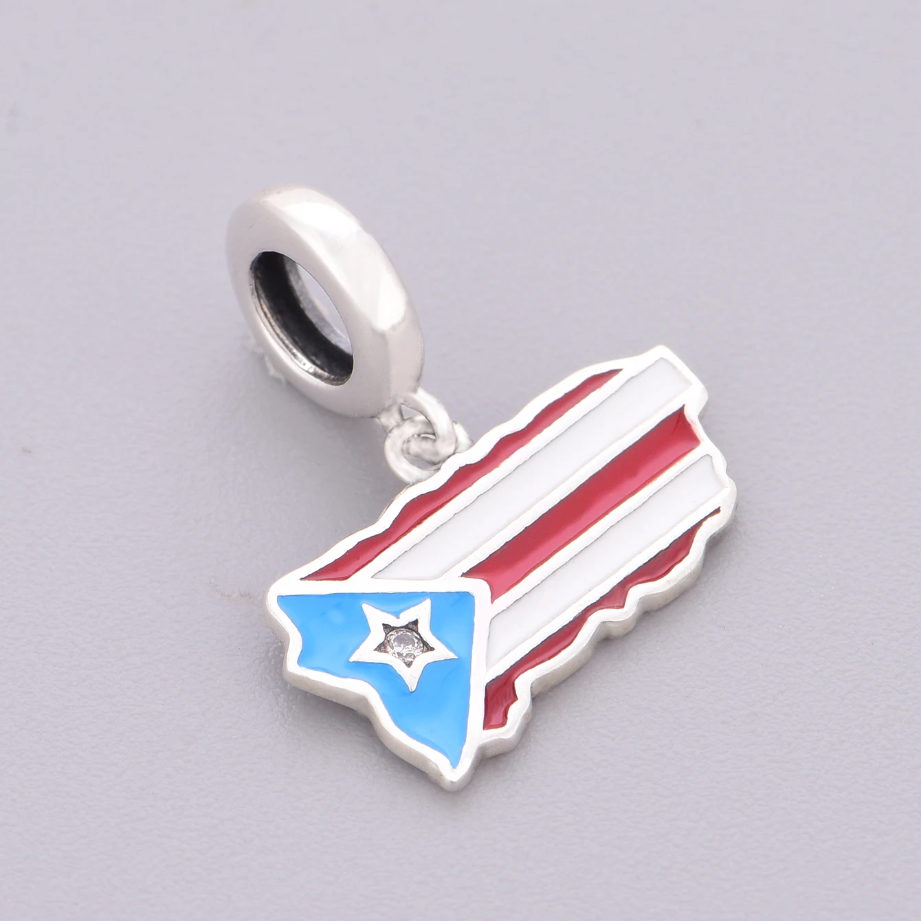 Fit Original Charm Bracelet 925 Silver Chile St Kitts Nevis Texas Puerto Rico Argentina Netherlands Flag Bead For  Berloque