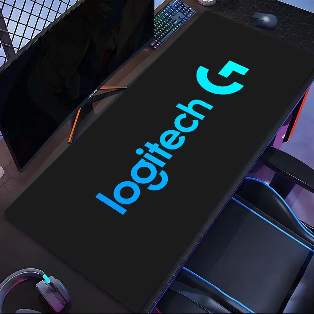 L-Logitech Mouse Pad Tablet mouse Pad Laptop xl desktop mouse pad, cute HD Rainbow Gaming keyboard pad, csgo Player, 90x40