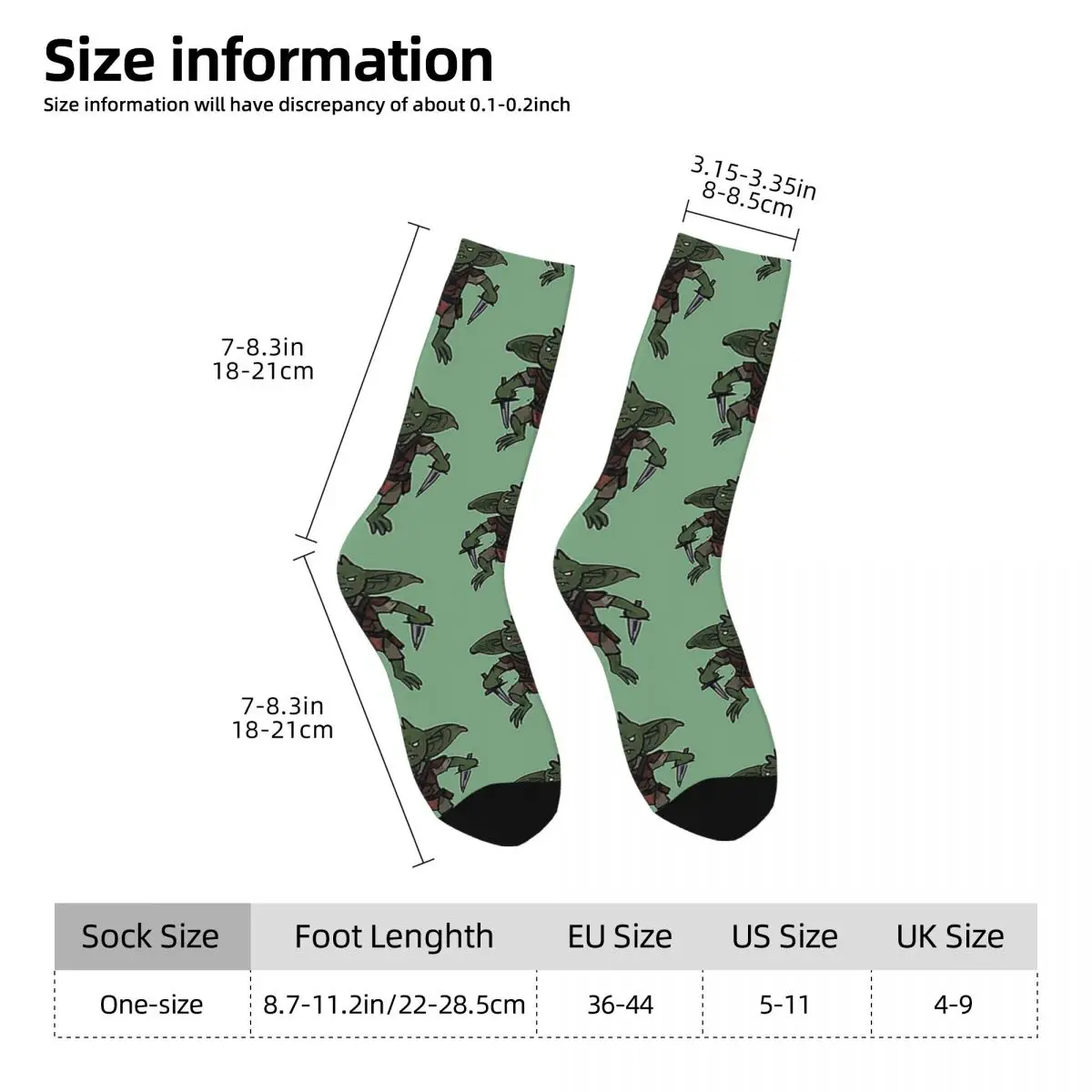 Goblin Socks Harajuku High Quality Stockings All Season Long Socks Accessories for Man's Woman's Birthday Present