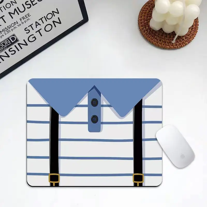 

Small rectangular mouse pad cute and personalized shirt print design portable office computer desk mat home anti-slip coaster