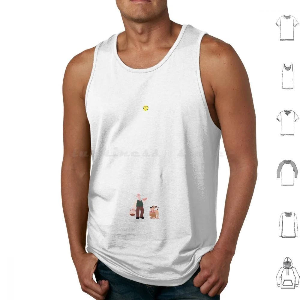 A Grand Day Out Tank Tops Vest Sleeveless Animation Dogs Claymation Animated Movies Moon Cheese