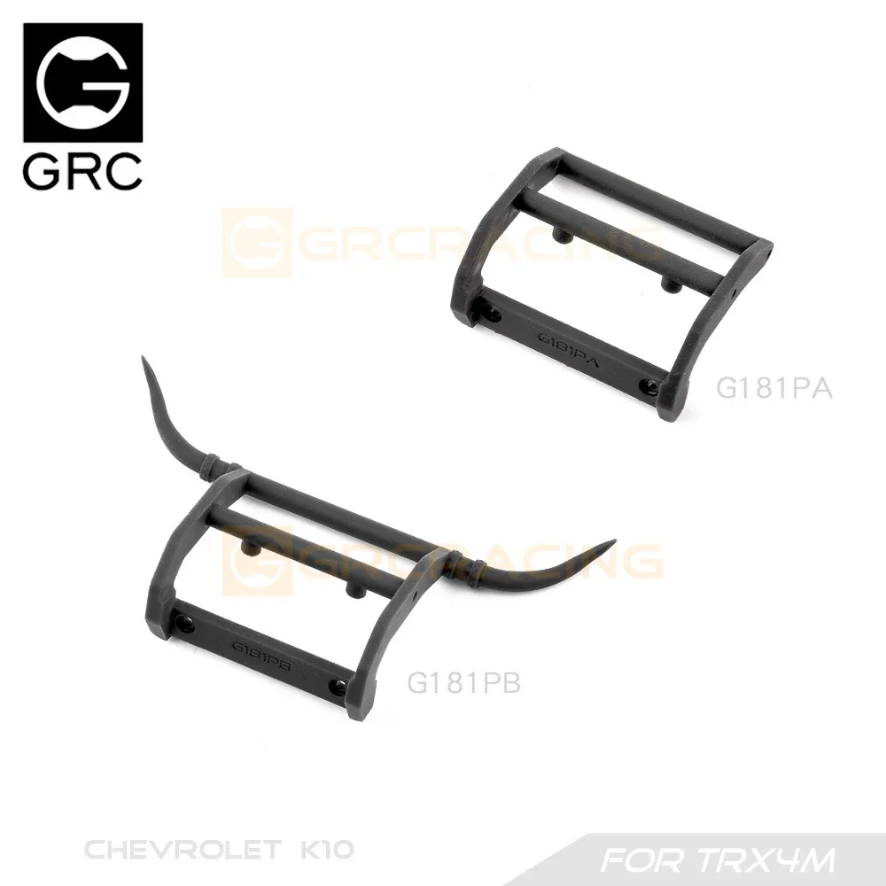 

GRC Front Bumper Ox Horn #A/B 3D Printed for Traxxas 1/18 TRX4M K10 Upgrade Parts #G181P