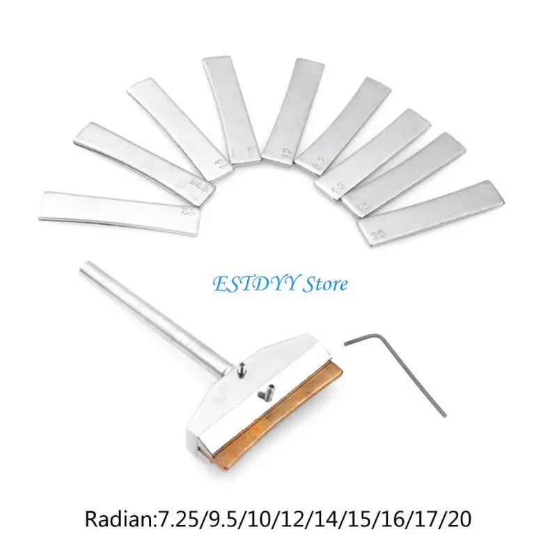 G6DE Guitar Bass Fret Press Caul & Fret Inserts with Wrench Fret Install Tool