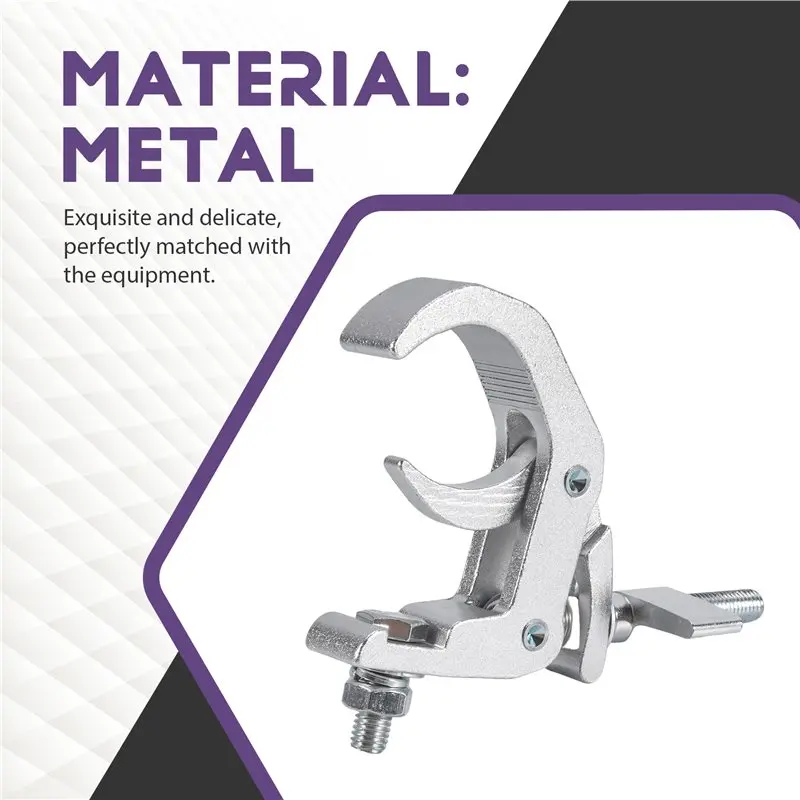 A84X-4Packstage Metal Hook Aluminum Alloy Professional Rack Clamp, For Moving The Head Stage Stage Lighting Fixtures