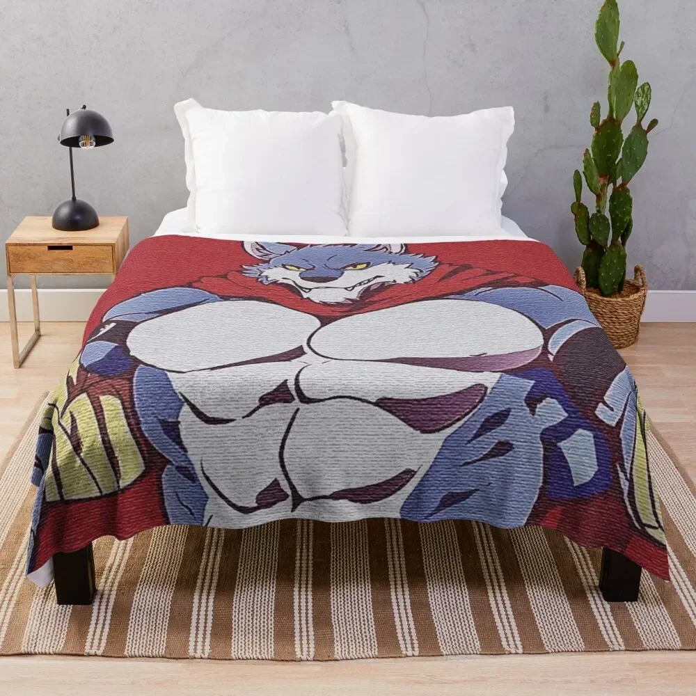 

Furry bara wolf Throw Blanket manga Plaid on the sofa warm for winter Blankets