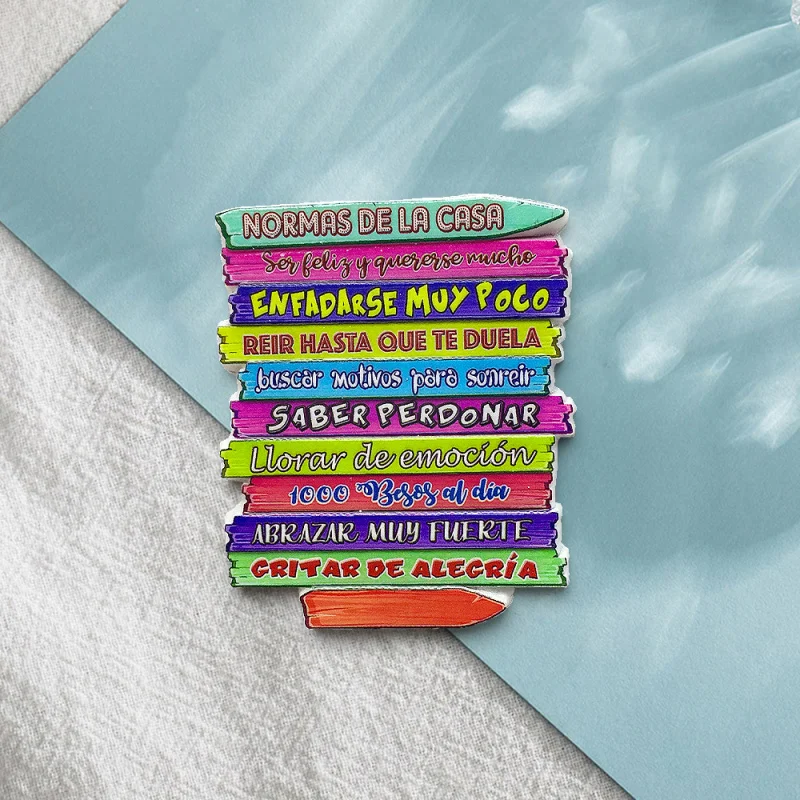 

Spanish Inspirational Slogan Fridge Magnet Personalized Creative3dTravel souvenirs, home decorations, souvenirs