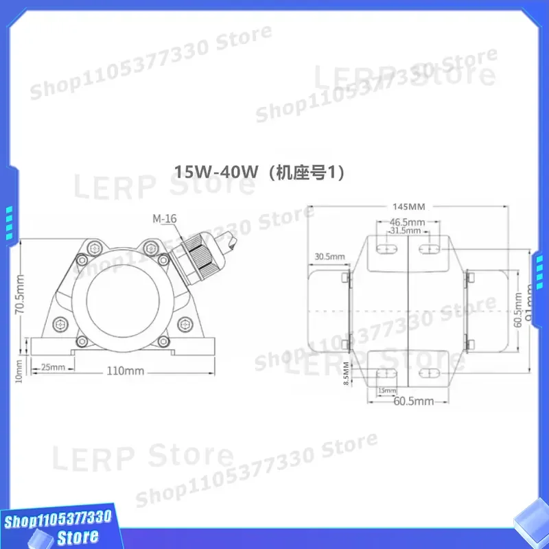 JMKE Single Phase AC Vibration Motor 110V 220V 380V Industrial Electric Vibrator for Concrete Screener Shaker Machine High