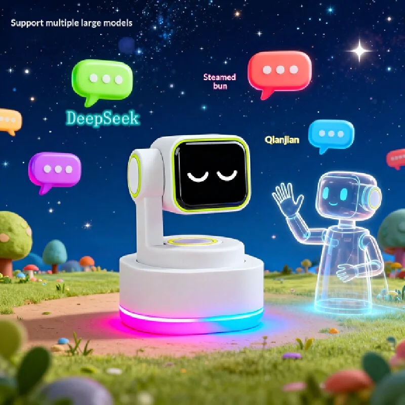AI Voice Companion Desktop Robot Multilingual Voice Chat Speaker Large Models Emotional Interaction Home Assistant for Adults