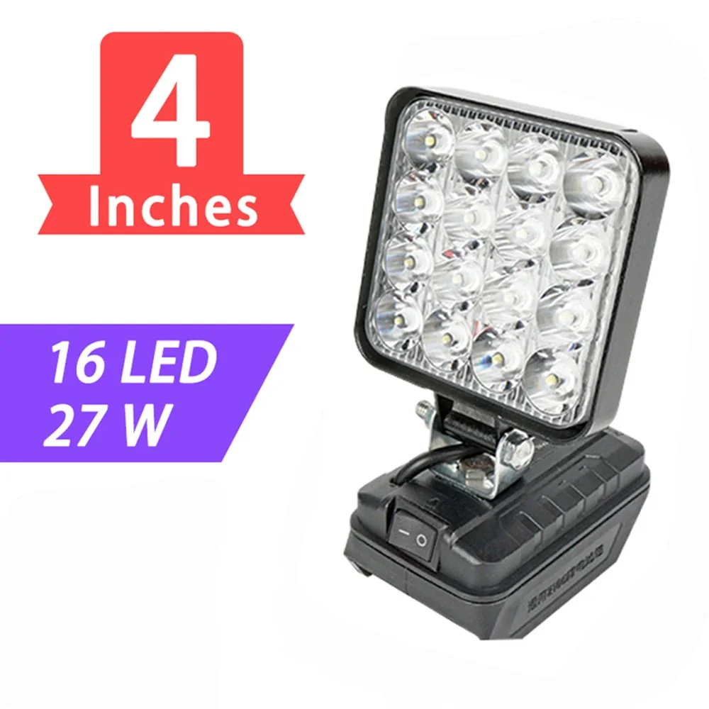 3/4/5/8Inch Led Light Portable Spotlights Cordless Outdoor Work Fishing Handheld Emergency Tool Light Fit 20v Makita Batteryt