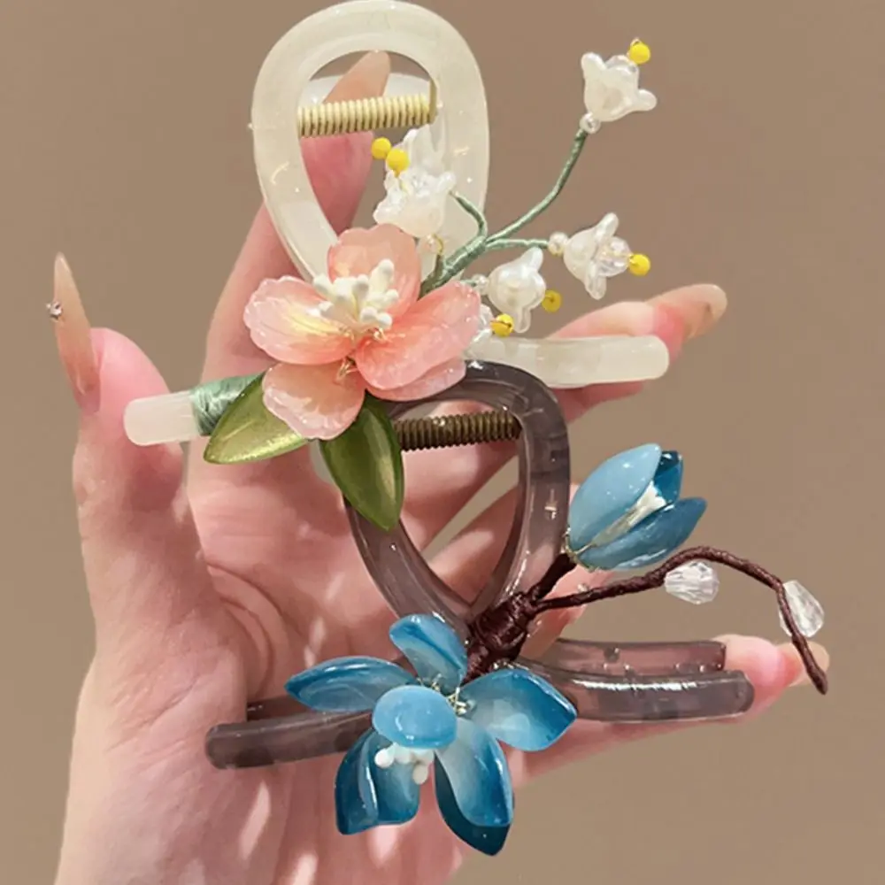 

Acrylic Hanfu Hair Crab Clip Hair Catches Flower Ancient Hair Claw Hair Accessories Ponytail Holder Chinese Style Hair Catches