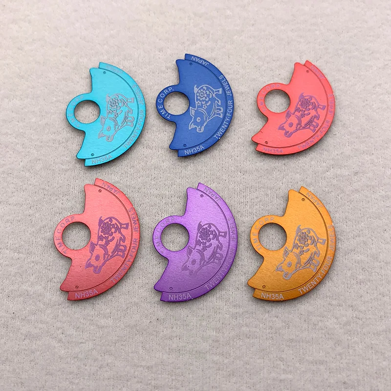 Mod หมูรูปการเคลื่อนไหวค้อนโรเตอร์ Patch Fit NH34 NH35 NH36 NH38 NH39 4R 6R 7S26 การเคลื่อนไหว Oscillating น้ําหนัก Hammer Guard