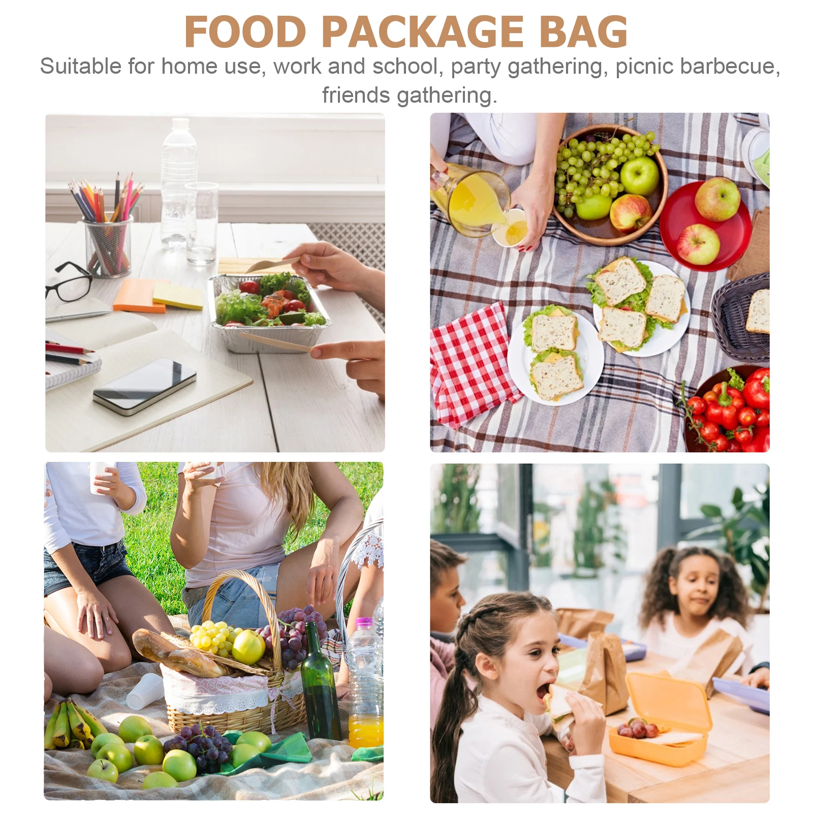 

Insulated Food Thermal Storage With Zipper Portable Cake Pizza Seafood Carry Bag Thickened Material Heat Preserving Lunch Cooler