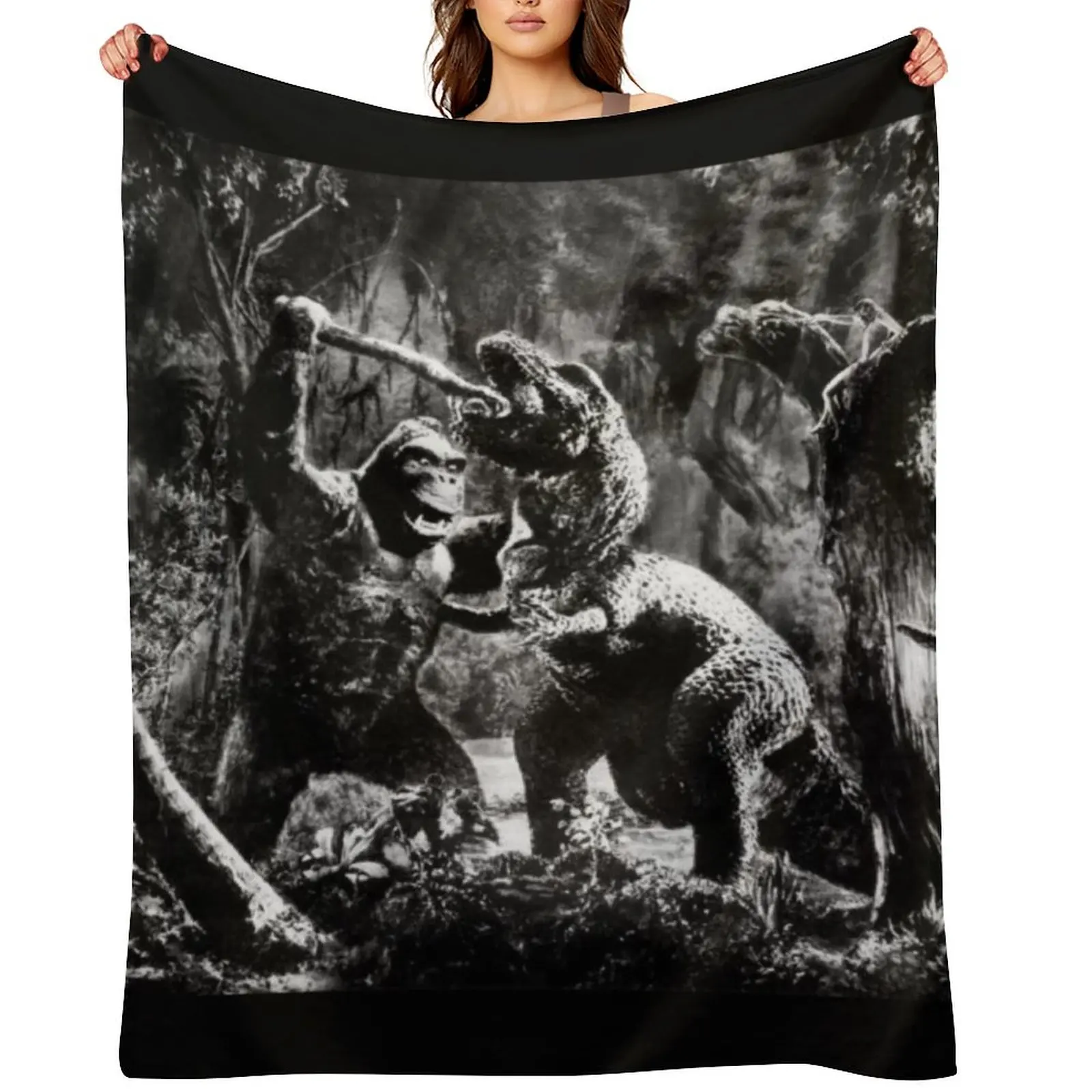 

The original 1933 King Kong . Throw Blanket for winter Designers Summer Hair Blankets
