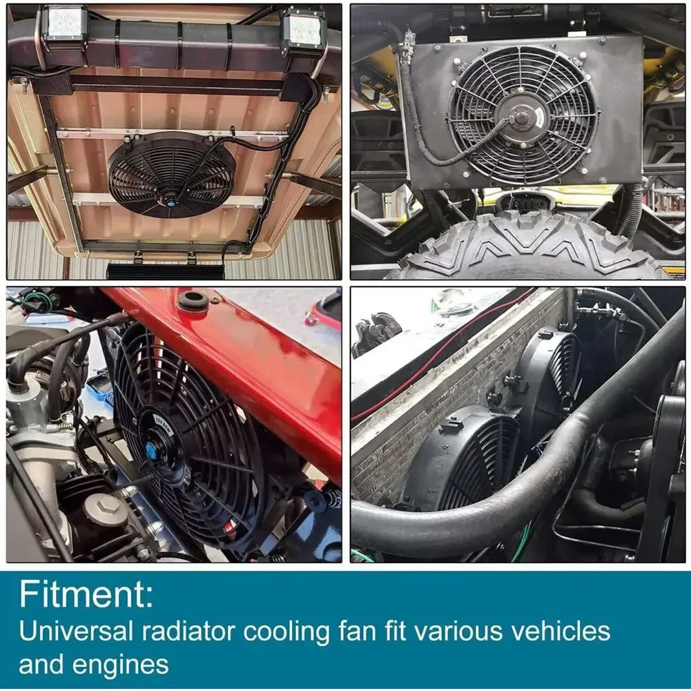 Installazione semplice Ventola da 12 V 80 W Materiale plastico ABS Facile da montare Raffreddamento potente Aggiornamento del sistema di raffreddamento di qualità affidabile