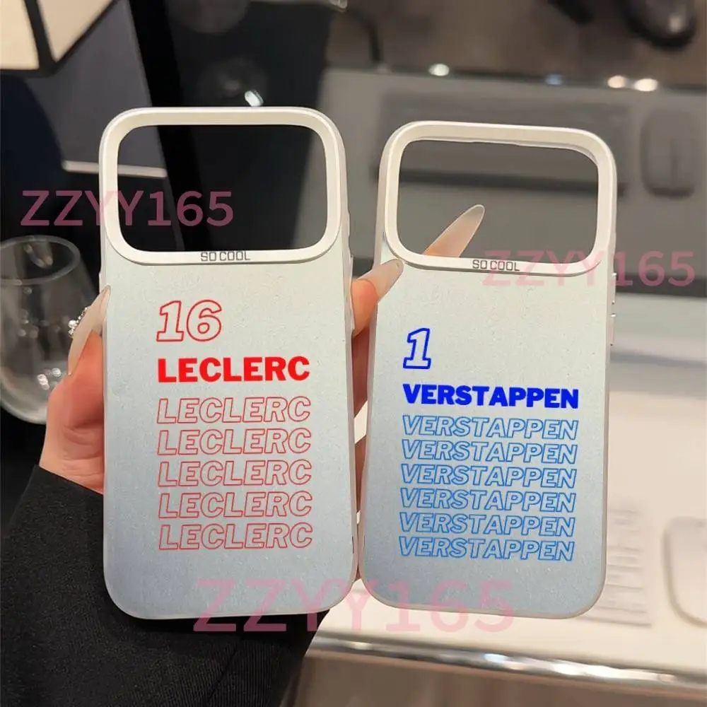 

F1 Numbers Drivers Racing For iPhone 17,16,15,14,13,12,X,8,Pro,Max,Plus,SE4,Air,Mini Anti-Slip Design White IMD Matte Case