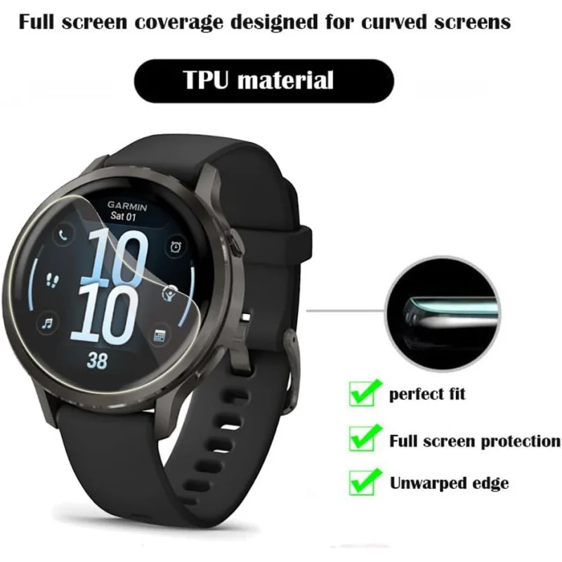 1-3PCS Soft Screen Protector For Garmin Venu 4 45mm 41mm Smartwatch Anti-scratch Hydrogel TPU Film For Garmin Venu 4 Accessories