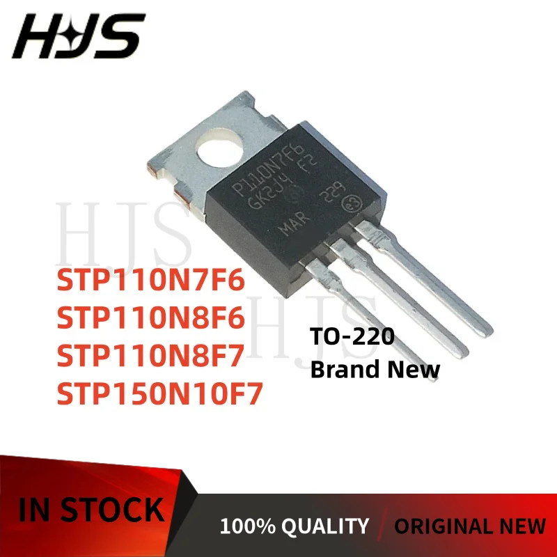 10Pcs/lot New STP150N10F7 STP110N8F6 STP110N8F7 STP110N7F6 TO-220 P110N8F6 P110N8F7 P110N7F6 P150N10F7 MOSFET TUBE