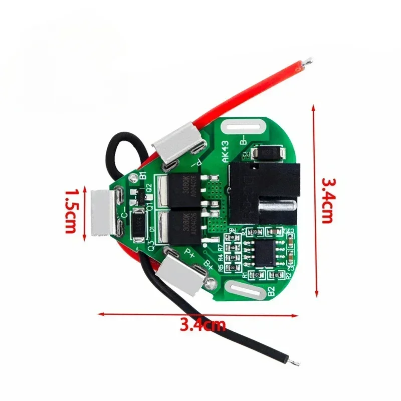 전기 드릴용 리튬 이온 배터리 보호 보드, 18650 보조배터리 밸런서 배터리 이퀄라이저 보드, 3S 12.6V 6A BMS