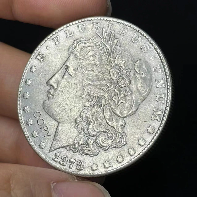 US 1878-1921 S Morgan 28pcs Replica Coin  Dollar  ORNAMENT  Holder Silver Plated Copy Coins