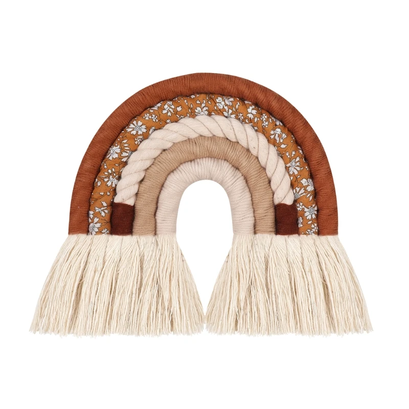 Decorazione da appendere alla parete arcobaleno, ornamento decorativo da parete Boho per nave da consegna Baby Party