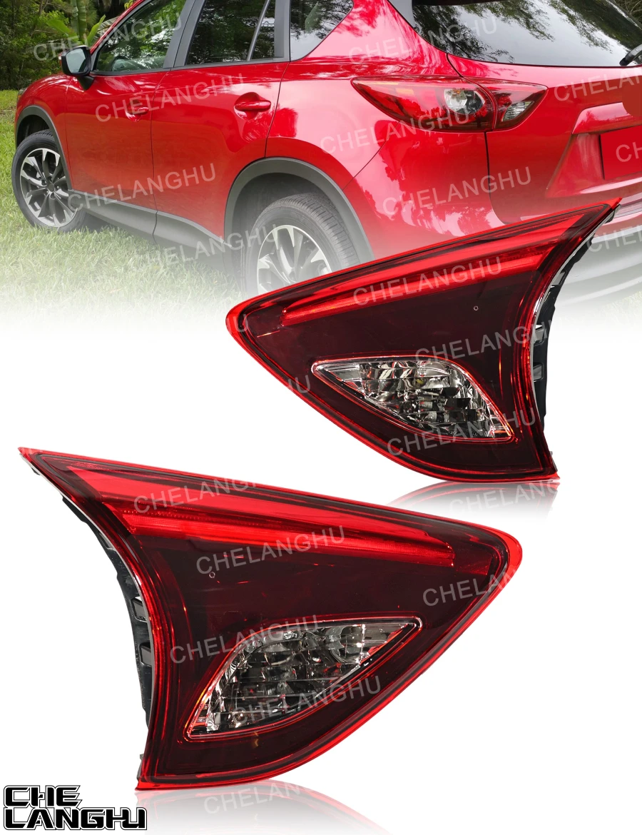 

Tail Light For Mazda CX-5 European version 2015 2016 Car Accessories 2 Pin Rear Reverse Lamp Without Bulbs