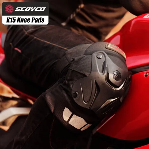 Imagen 2 del producto SCOYCO-rodilleras y codos para motocicleta, protectores de Motocross, protección para montar en motocicleta, rodilla, codo, Combo de protección, conjunto de Joelheira MTB