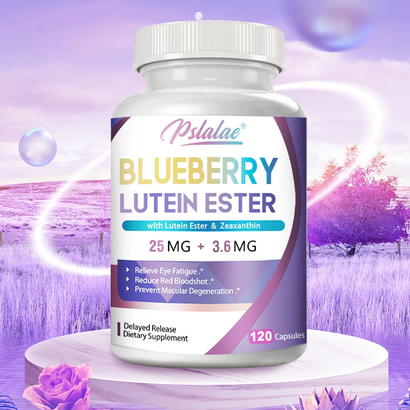 

Blueberry Lutein Esters Supplement - Relieves Eyes Discomfort Blurred Vision Eye Dry Swelling Sore Clean Eyes