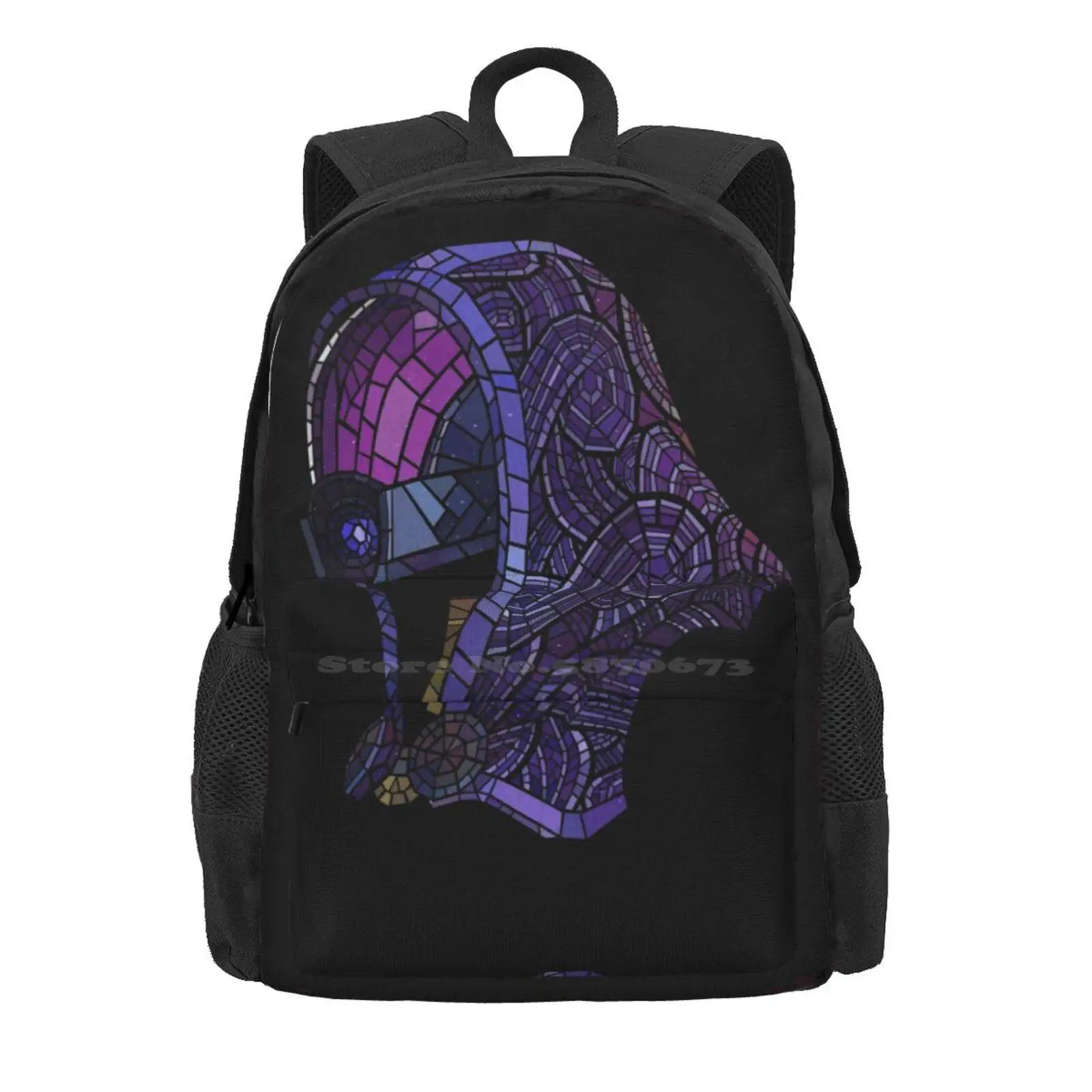 Tali'Zorah Vas Normandy Hot Sale Schoolbag Backpack Fashion Bags Mass Effect Sci Fi Science Fiction Bioware Alien Mosaic