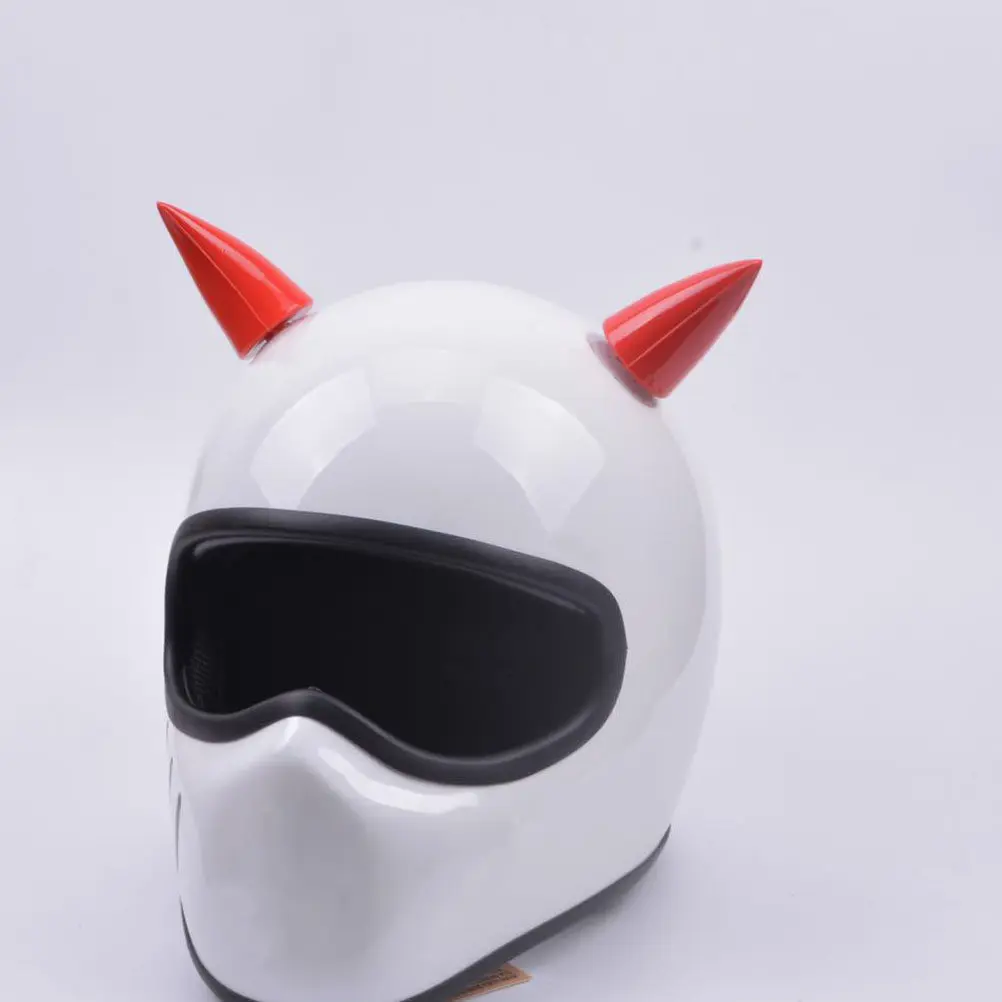 

4Pcs Horns for Motorcycle Accessories Cool Decorative Demon Horns for Bike Ski Snowboard Helmets with Suction