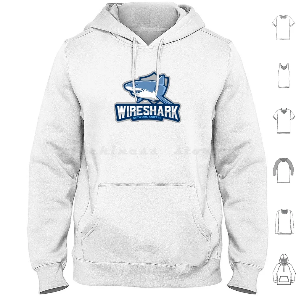 Wireshark Sniffer Hoodie cotton Long Sleeve Wireshark Hacker Hack 1337 Infosec Security Hacking Linux Code Cyber Geek