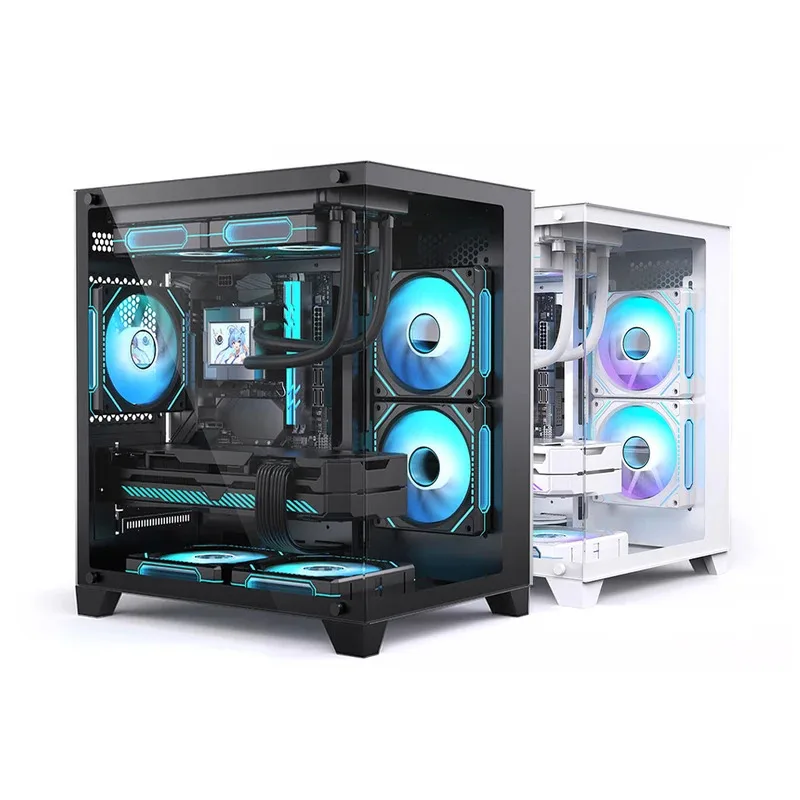 Game Desktop Amd 5600x Cpu RTX 4060 6g 500gb M2 8g Ram Pc Gaming Desktop Computer