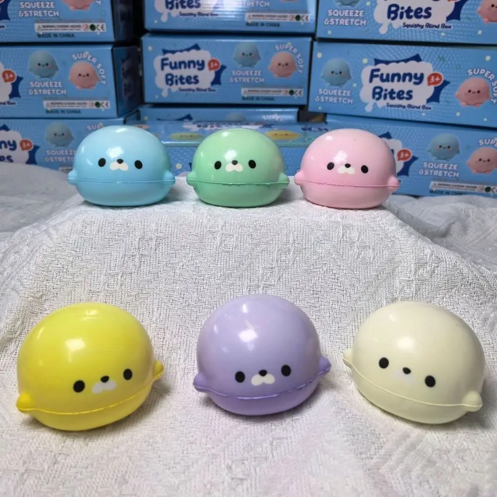 Creative Cute Soft Seal Squeeze Toy Shapable Handmade Slow Rebound Ball Hand Relax Pinch Cute Seal Squishy Children Gifts