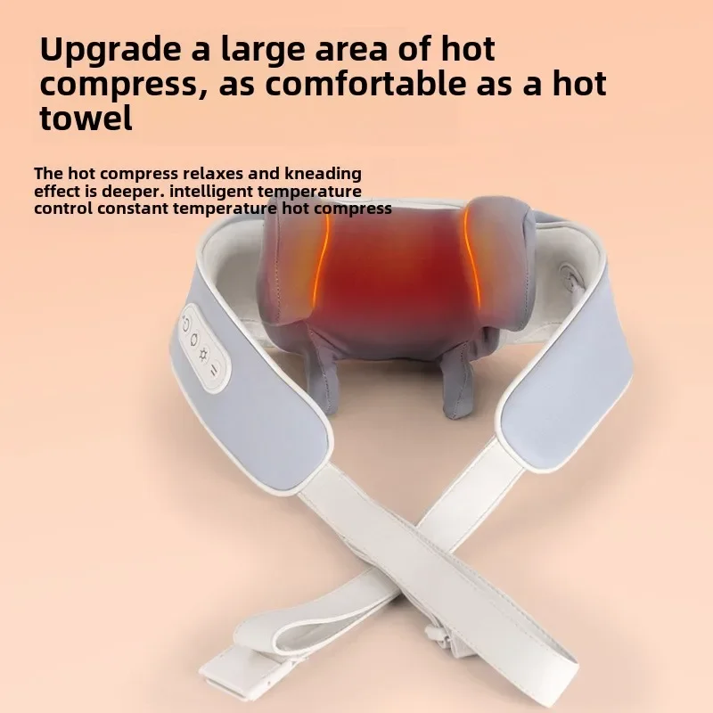 Trapesius Pemijat Bahu dan Leher Pelindung Leher Pemijat Serviks Artefak Pengaduk Leher Selendang Pijat Kompres Panas