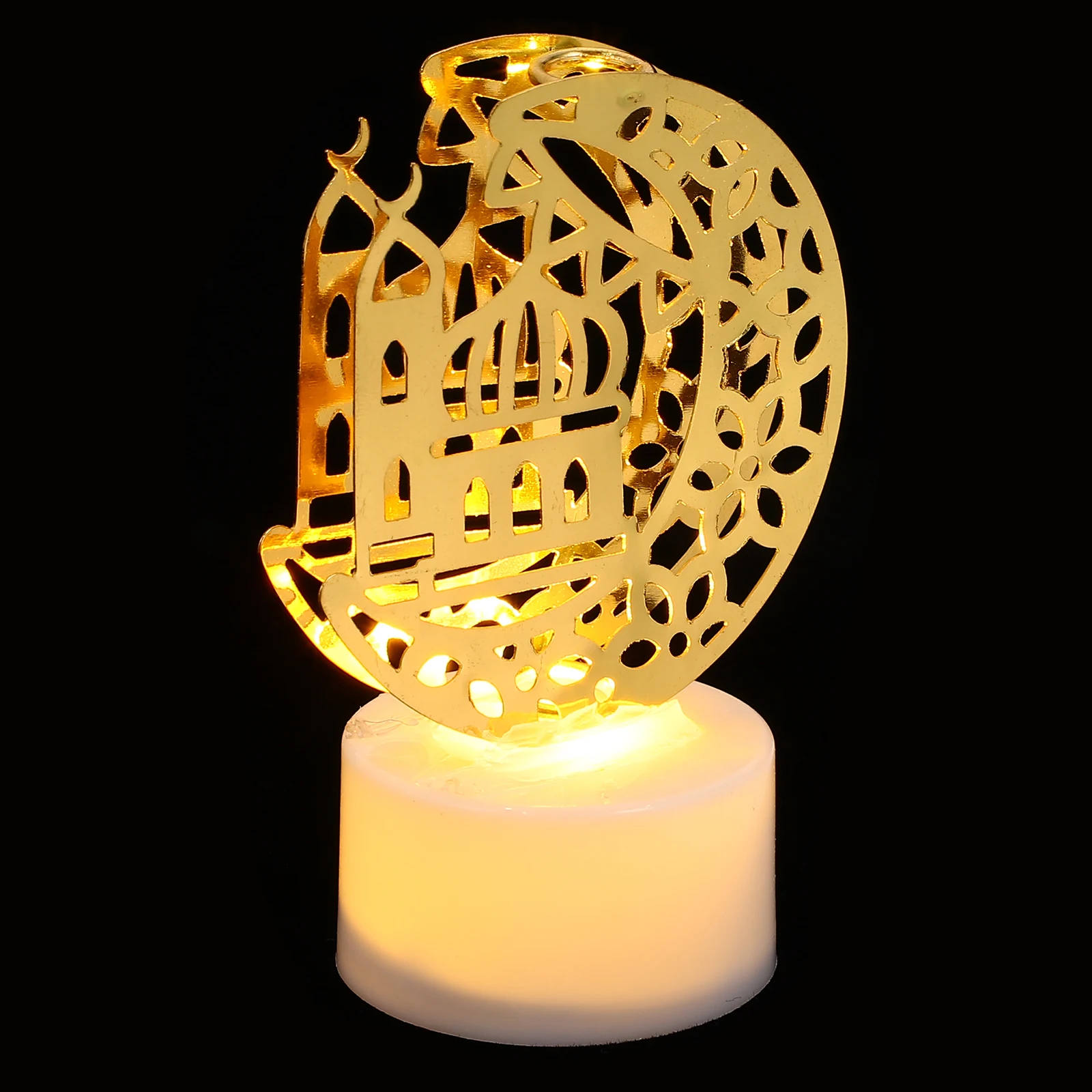 

Eid Decorative Lights LED C Lamp Ramadan nament Table Gift Hollow Design Festive Adornment Warm LED Party DIY Decoration