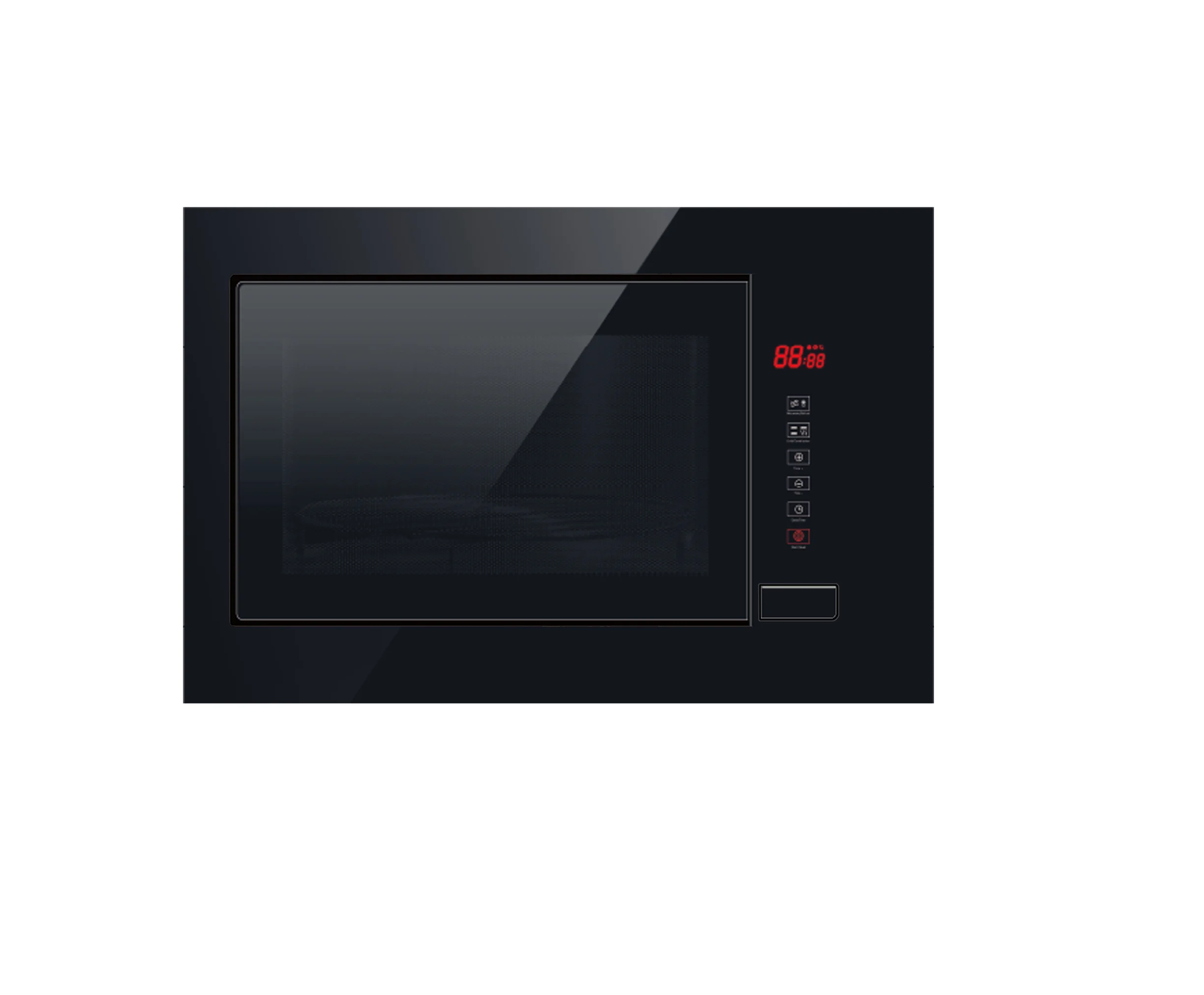 

Home Used 20L in Built Black Glass Microwave Oven with Grill