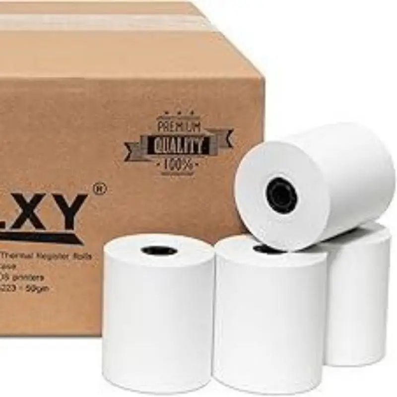 3-1/8X230 Thermisch Papier Compatibel Met Ster CT-S300 Tsp 100 Bpa Vrij 50 Rollen Door Rollxy (50gm Dikte)