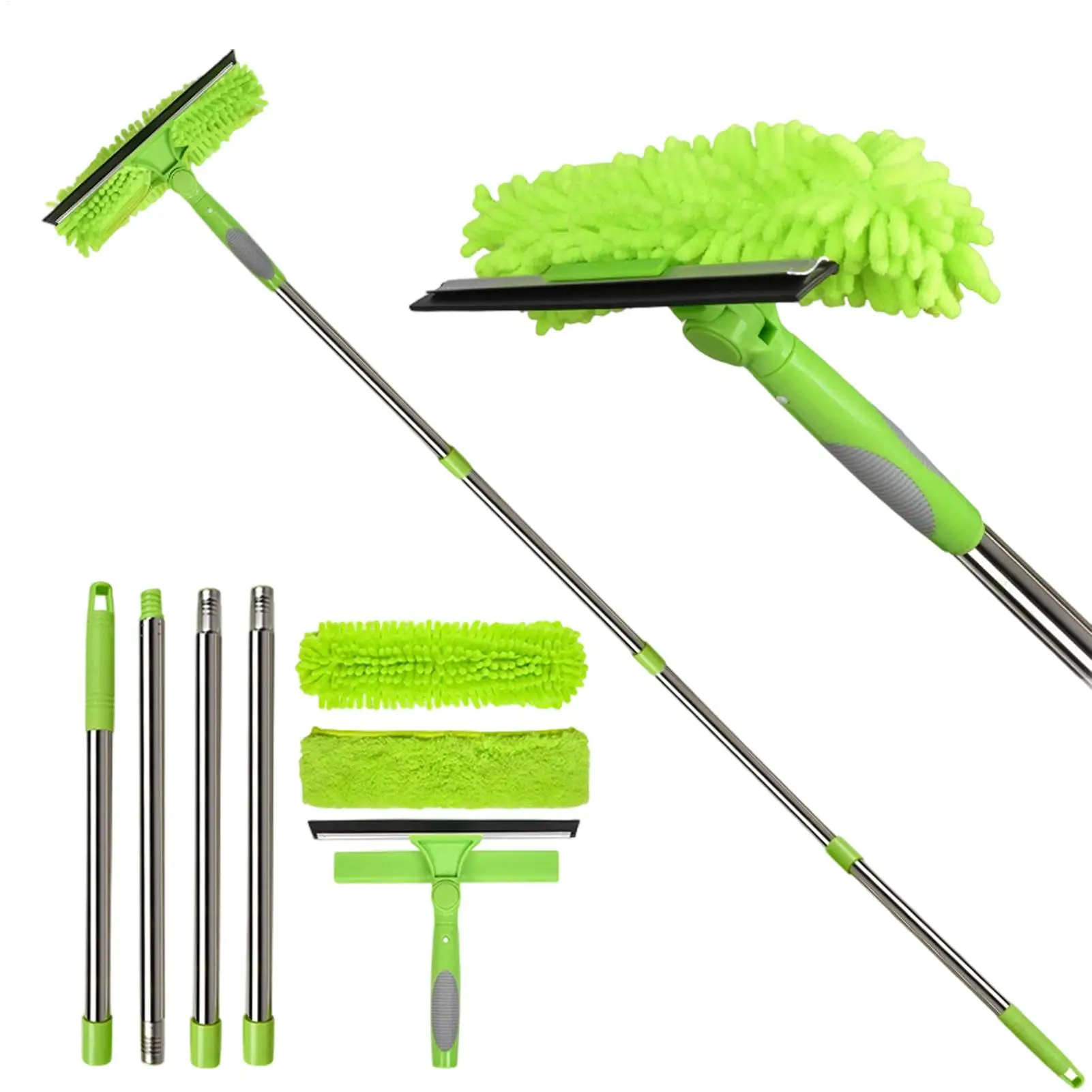 

Набор для мытья окон, инструменты для мытья окон, бытовые скребки 2 в 1, щетка-скребок, очиститель для уличной стены, автомобиля, дома, квартиры