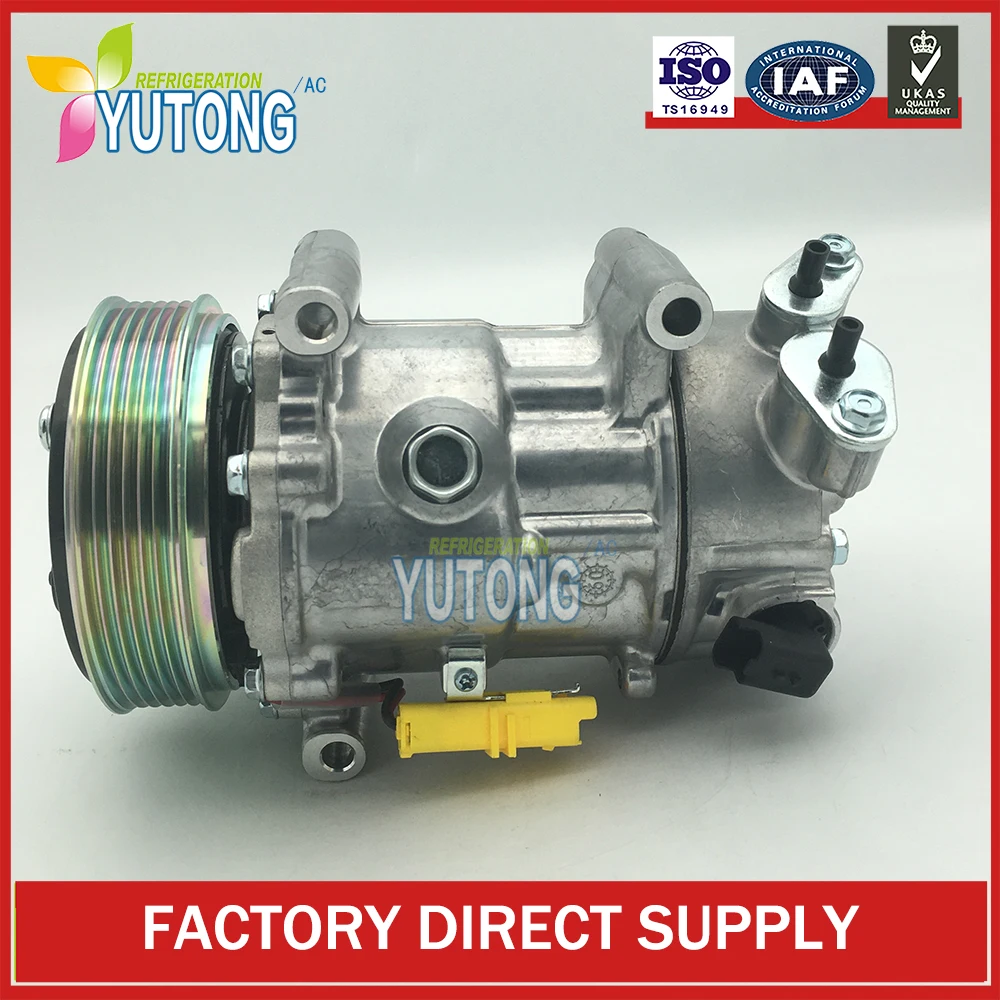 For peugeot 308 air conditioning compressor for Peugeot 307 807 406 607 f/Citroen C4/9651911480/6453QL/9671216780