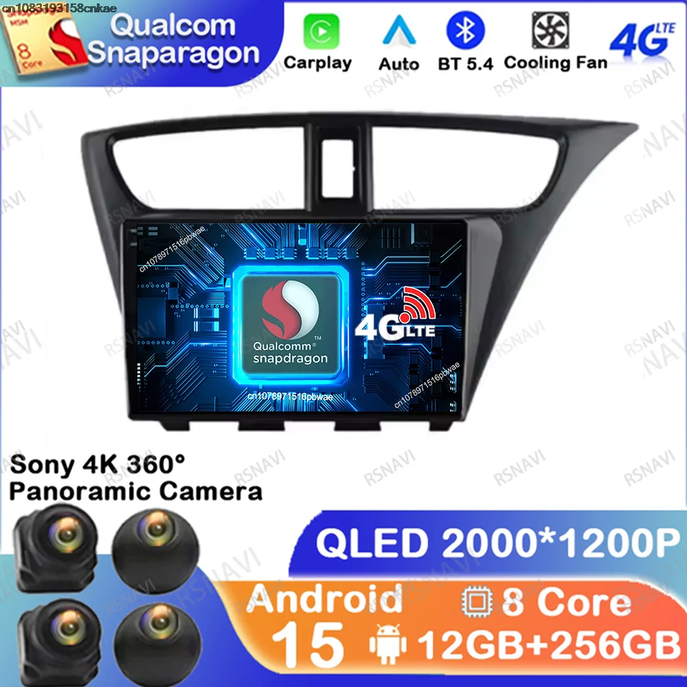 

Car Radio Android 15 For Honda CIVIC Hatchback 2012 2013 2014- 2017 Dash Car Camera Keyring Opel Astra H Obd2 Scanner Jdm Clio 4