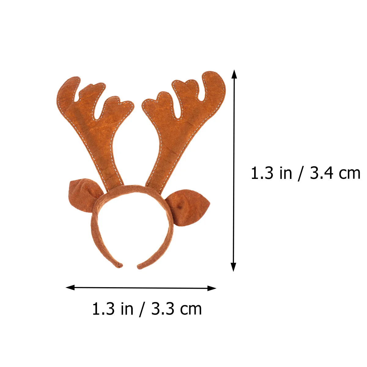 

5Pcs Antler Hair Headband Christmas Red Ear Shape Creative Headdress Party Supplies Kids Children Gift Headband