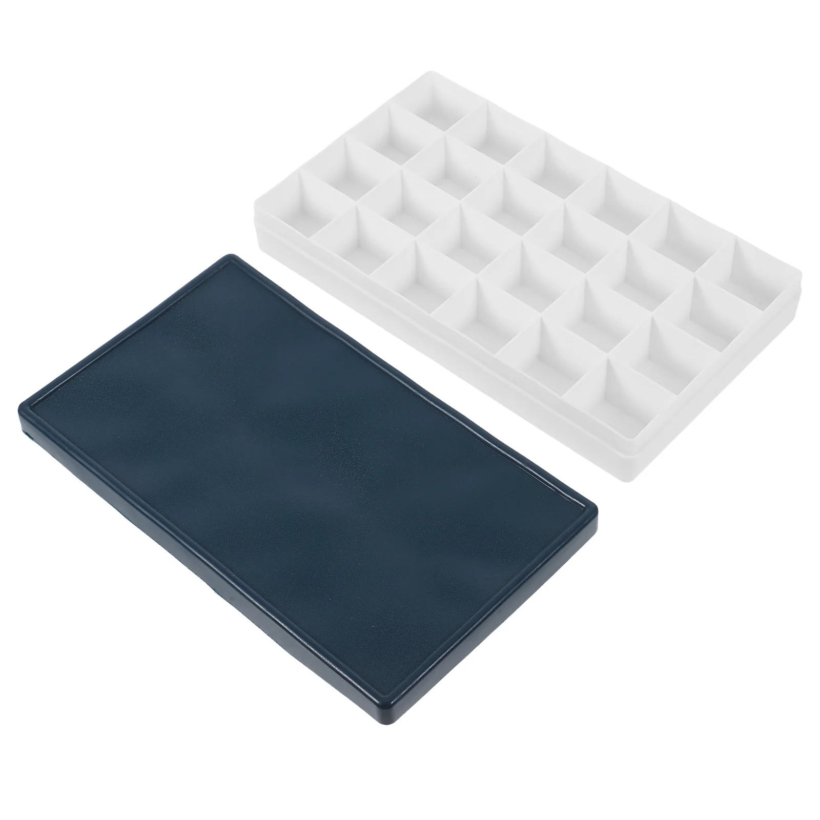 

Portable Paint Mixing Tray Durable Plastic Silicone Soft Lid Outdoor Travel Watercolor Gouache Acrylic Oil Palette